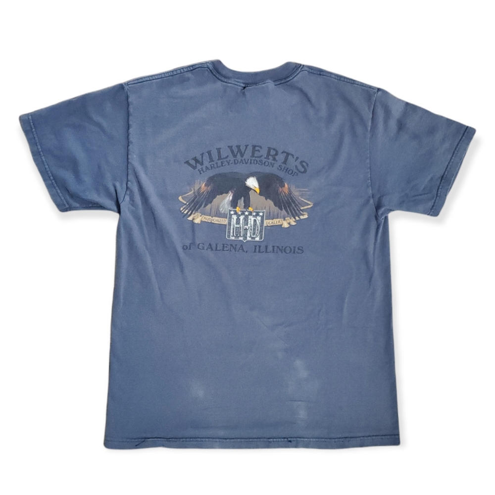 *SOLD* Harley Davidson Flames Tshirt - Picture 4 of 10